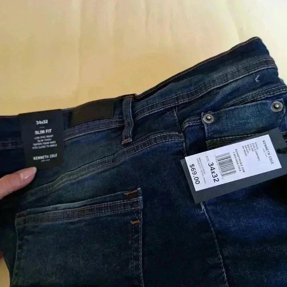 KENNETH COLE Jean SLIM FIT 34 X 32 LOW RISE WAIST - Picture 9 of 10